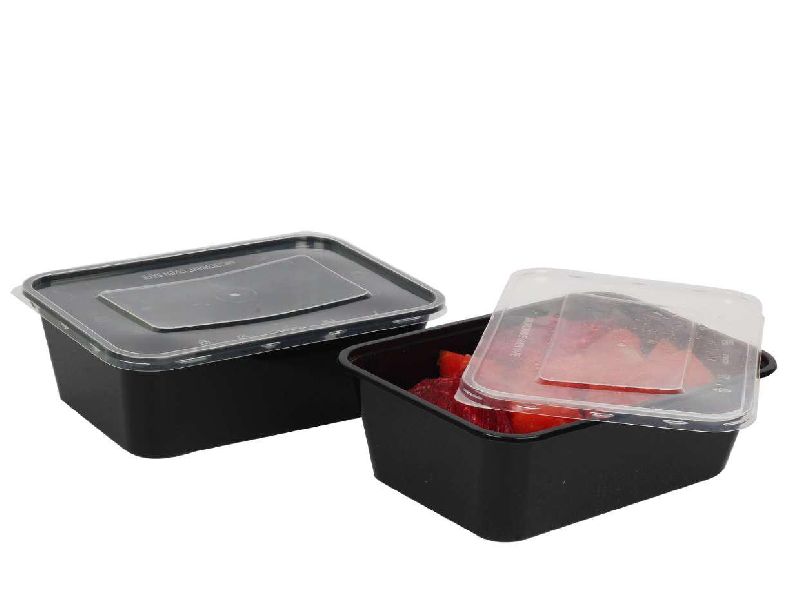 750ml Black Rectangular Plastic Container Manufacturer, Supplier from ...