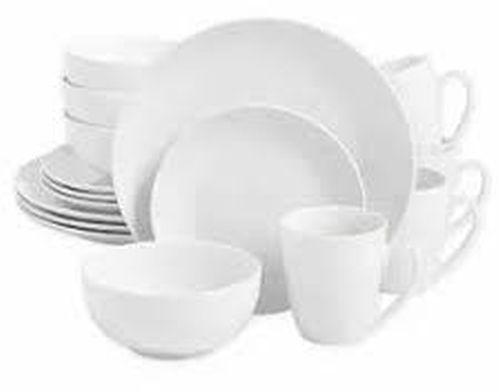 Plain Ceramic Dinner Set of 13 Pieces
