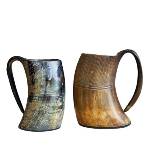 Viking Ox Horn Beer Mug