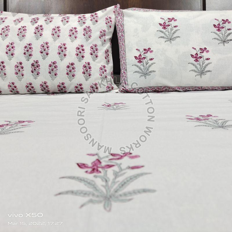 Printed Floral Bed Sheet
