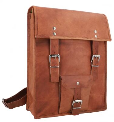 Leather Tall Backpack Bags