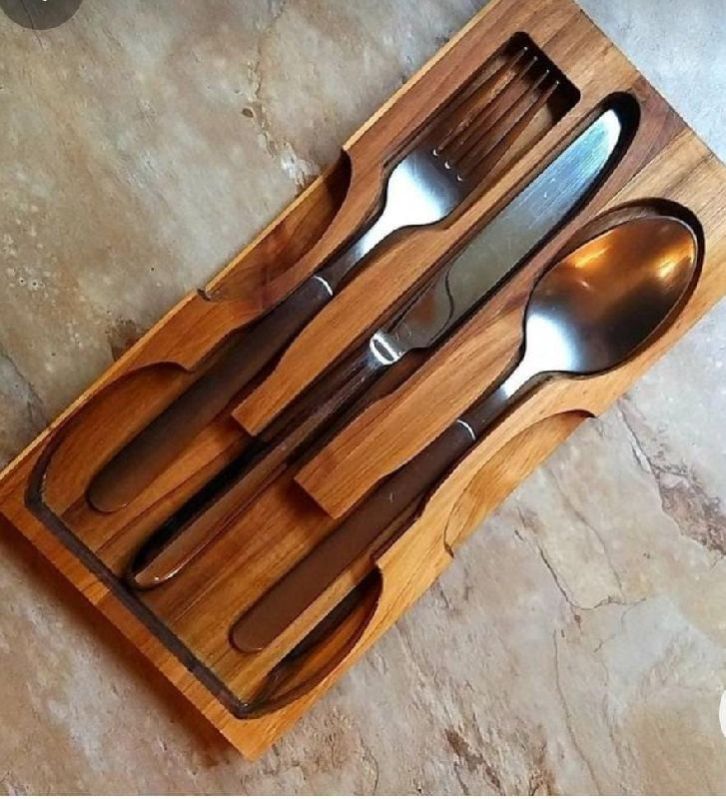 Wooden Cutlery Box