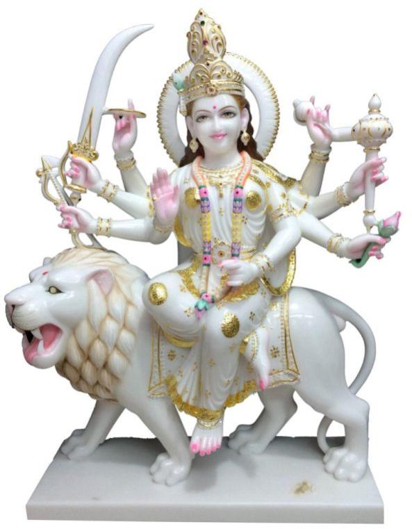 Marble Durga Mata Statue