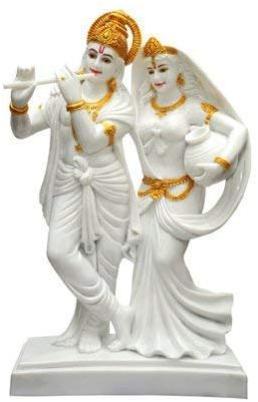 Marble Radha Krishna Statue