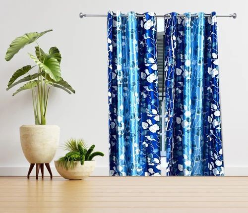 Floral Print Knitting Curtains