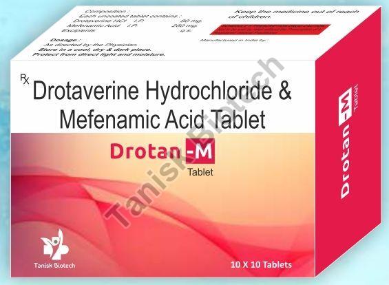 Drotraverine 80mg, Mefenamic Acid 250mg Tablet