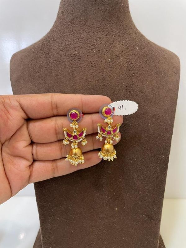 MJ-E-91 Ruby Earrings