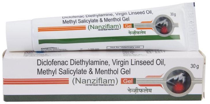 Diclofenac Diethylamine, Virgin Linseed Oil, Methyl Salicylate and Menthol Gel