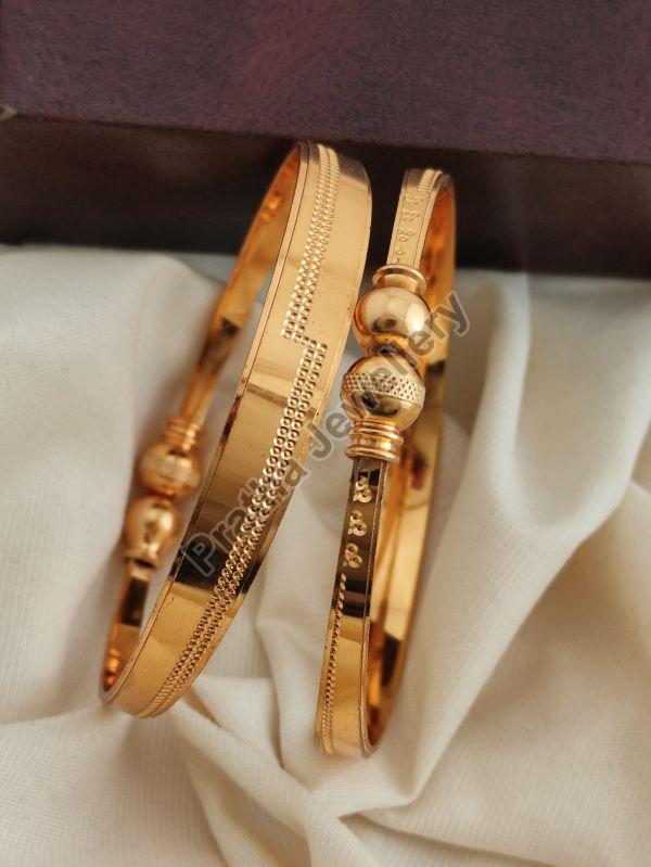 Brass Wedding Wear Gold Polish Bangle