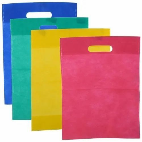 Plain 12 x 16 x 12 D Cut Non Woven Carry Bag