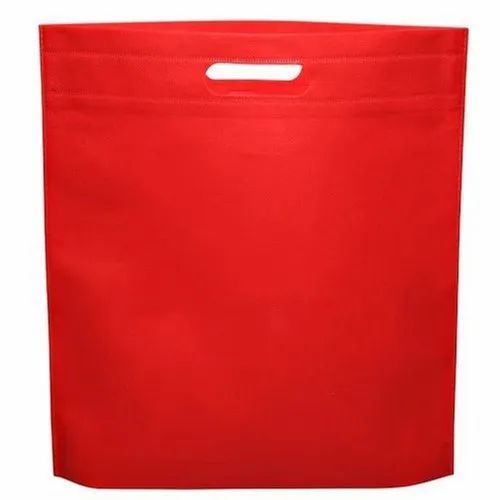 Plain 13 x 18 D Cut Non Woven Carry Bag