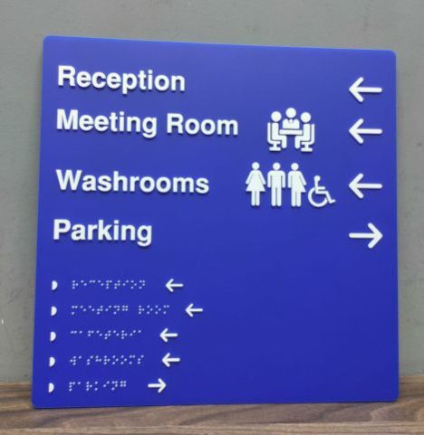 Braille Tactile Floor Directory Signage
