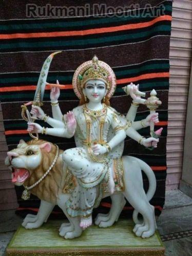 Makrana Marble Durga Statue