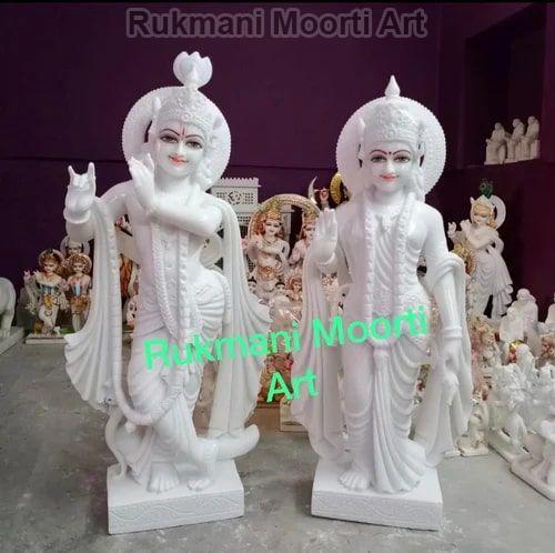 Vietnam Marble Radha Krishna Statue