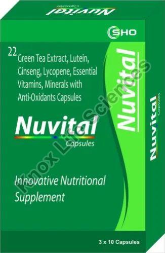 Ginseng, Lutein, Lycopene , Essential Vitamin, Minerals with Anti- Oxidants Capsules