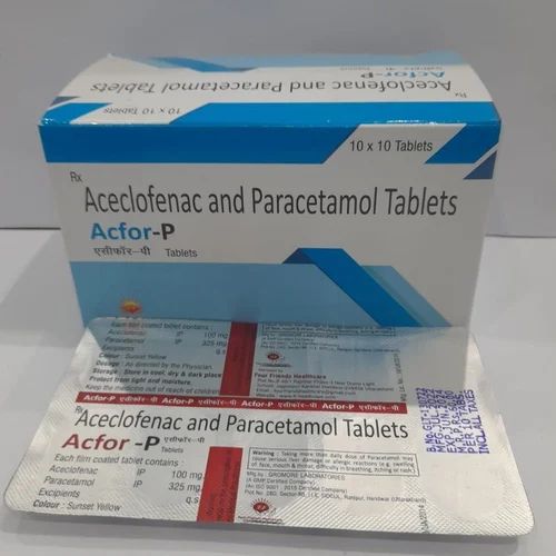 Aceclofenac Paracetamol Tablets Manufacturer Supplier from