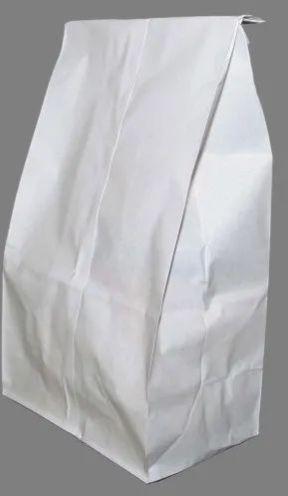 6 X 10 Inch White Kraft Paper Bag