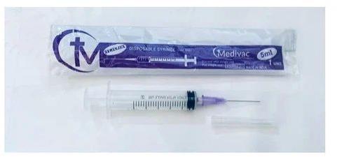 5ml Medivac Hypodermic Single Use Syringe