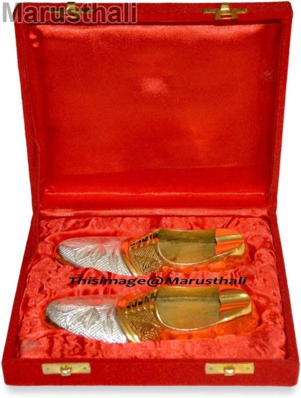 Brass Silver Plated Shoes