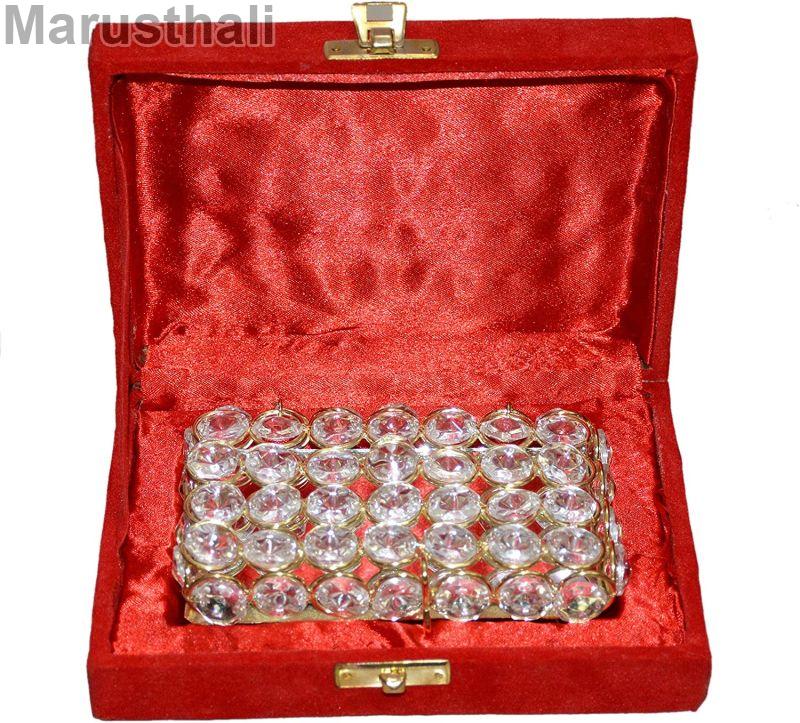 Vintage Crystal Jewellery Box