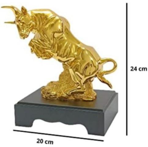 Handcrafted Golden Bull Statue