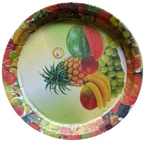Disposable Round Printed Paper Plates
