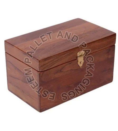 Brown Wooden Storage Box
