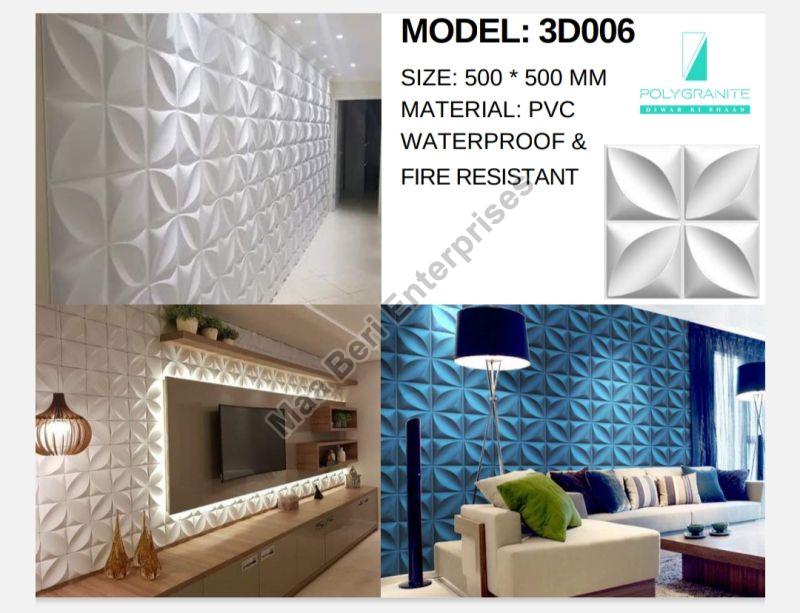 PVC Multicolor 3D Wall Panel