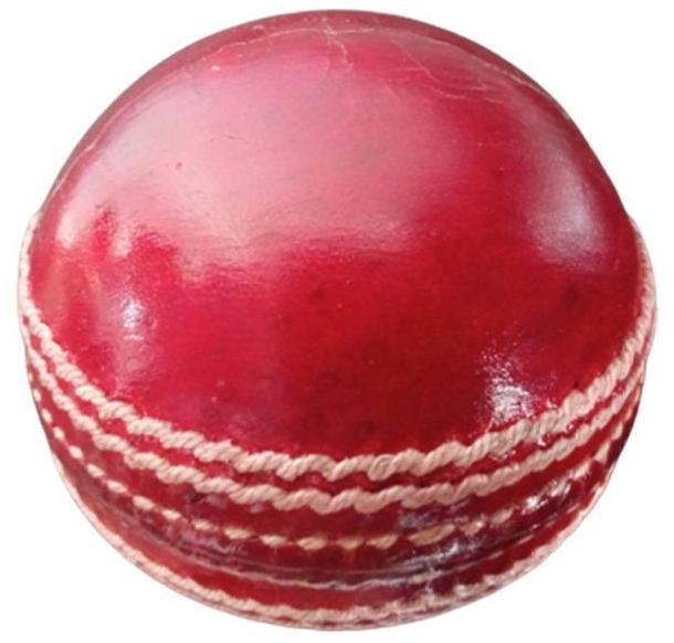 Red Leather Cricket Ball