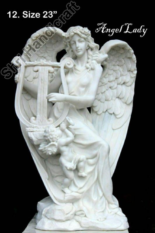 Marble Angel Lady Statue