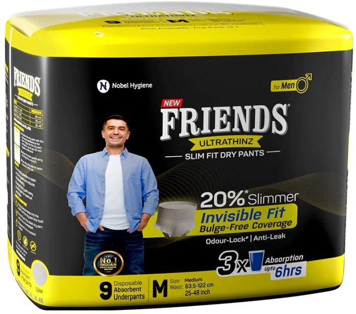 Buy Friends Classic Adult Diapers Pants Style - 30 Count (Medium) with  odour lock and Anti-Bacterial Absorbent Core- Waist Size 25-48 inch ;  63.5-122cm Online at Best Prices in India - JioMart.