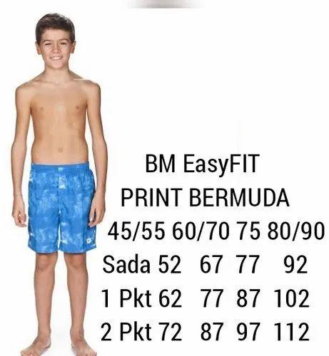 Easy Fit Kids Printed Bermuda