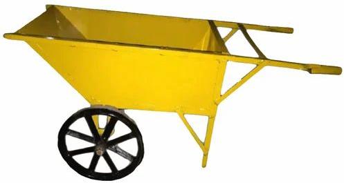 Yellow Mild Steel Wheel Barrow