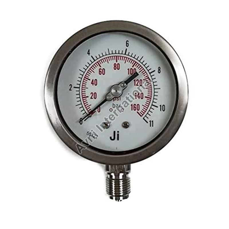 Compound Gauge 2-1/2 Inch Dial - Bottom Connection Liquid Filled Pressure Gauge