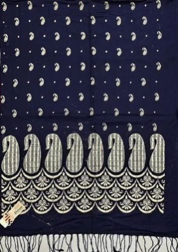 Navy Blue Viscose Stole