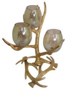 Golden Tree Tealight Candle Holder