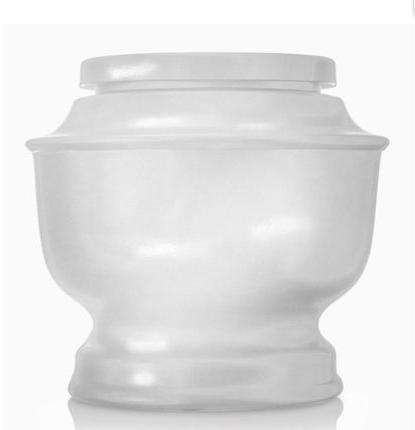 White Funeral Urn