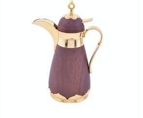 Wooden Finish Dallah Arabic Tea Pot