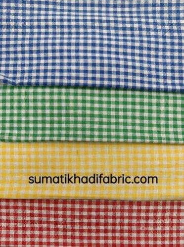 Gingham Check Cotton Fabric