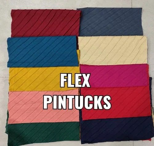 Pintuck Flex Cotton Fabric Manufacturer Supplier from Ahmedabad India
