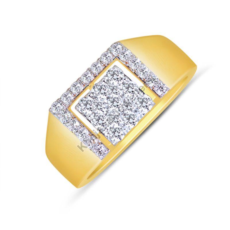 1 Carat G-H Enhanced Diamond Designer Solitaire Mens Man Wedding Ring 14K Y  Gold | eBay