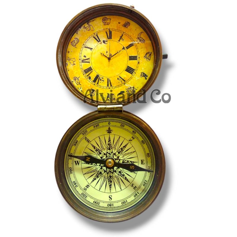 Nautical Brass Compass With Wooden Box Customized Message Logo Corporate  Gift at Rs 850, Nautical compass in Roorkee