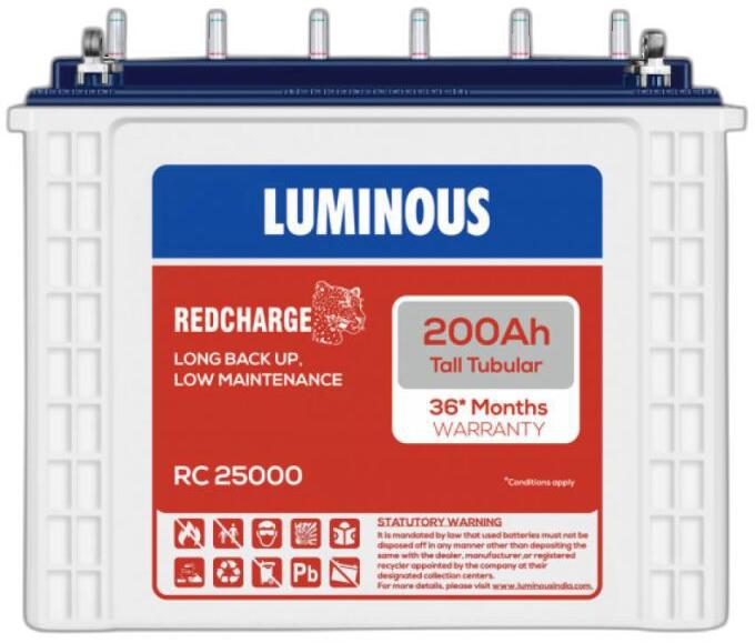 Luminous RC 25000 Tubular Inverter Battery