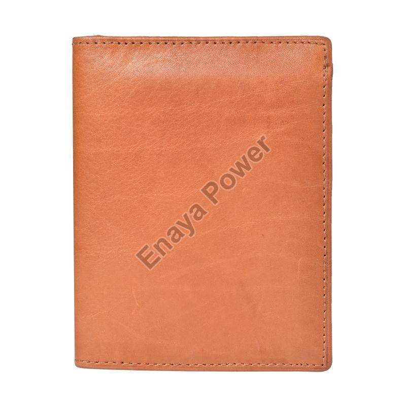 Three Fold Tan Brown Leather Wallets