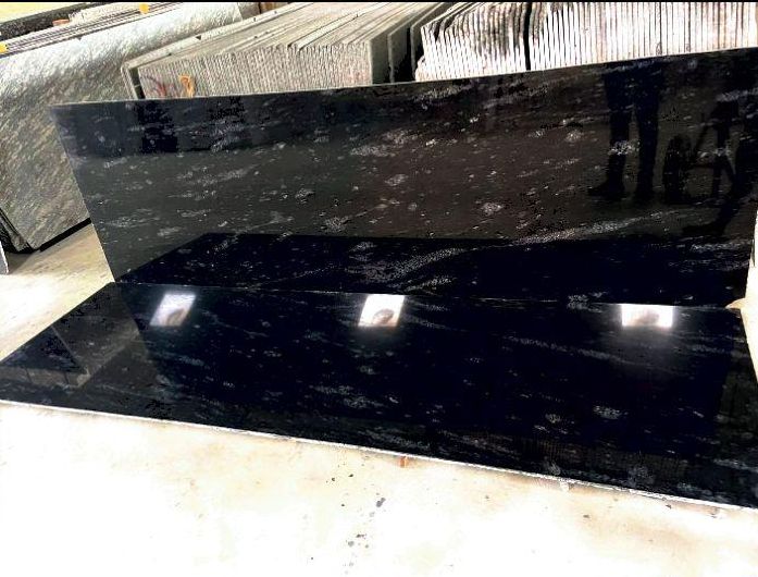 Dark Black Granite Slab