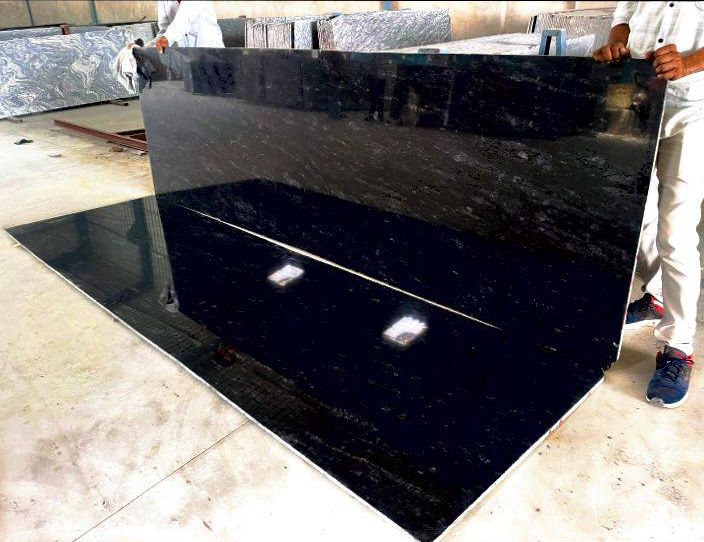 Titanium Granite Cosmic Black Mc Slab Tile from China