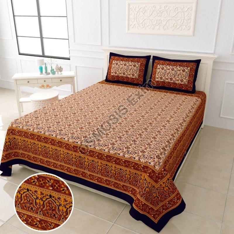 Bagru Print Cotton Bed Sheets