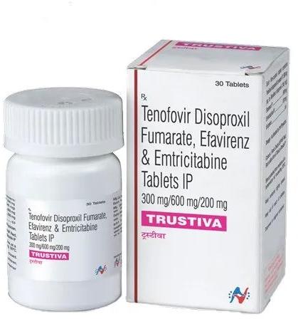 Tenofovir Disoproxil Fumarate Efavirenz and Emtricitabine Tablets