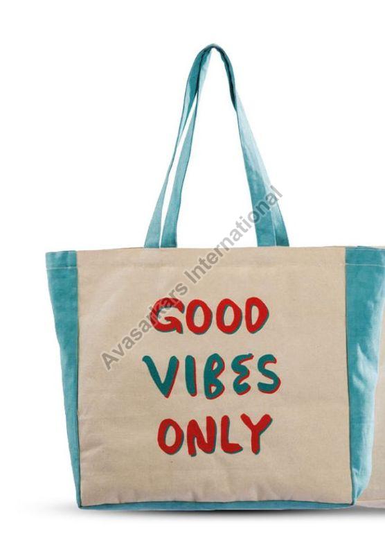 Natural Canvas Shopping Bag