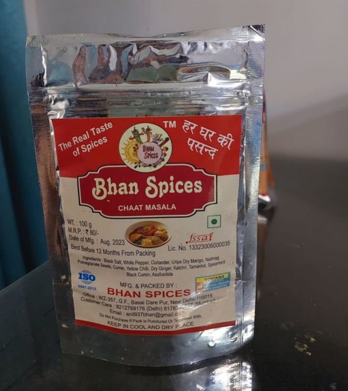 Bhan Spices 100gm Chaat Masala Powder